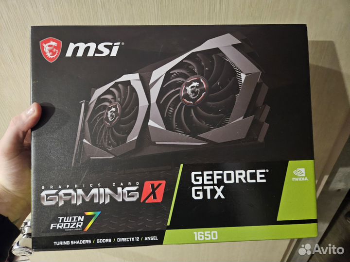 Видеокарта MSI GTX 1650 Gaming X
