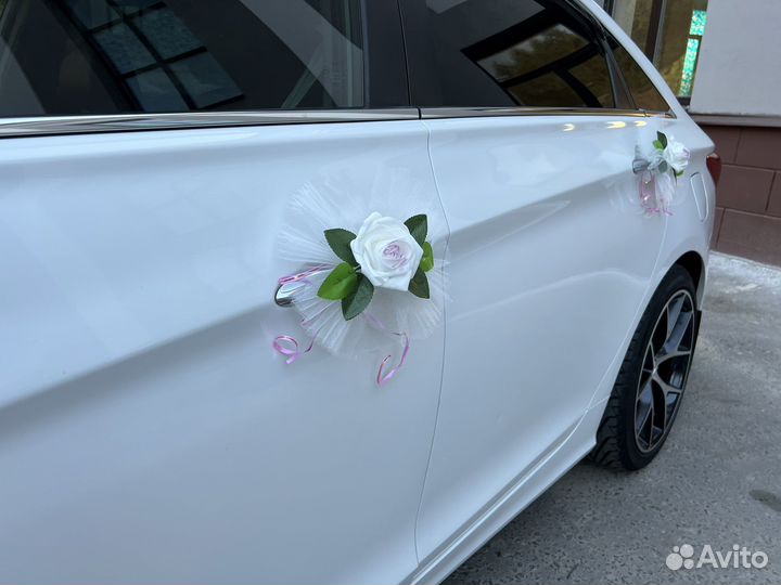 Свадебные украшения на автомобиль(комплект)