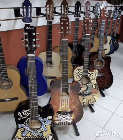 Акустическая гитара новая