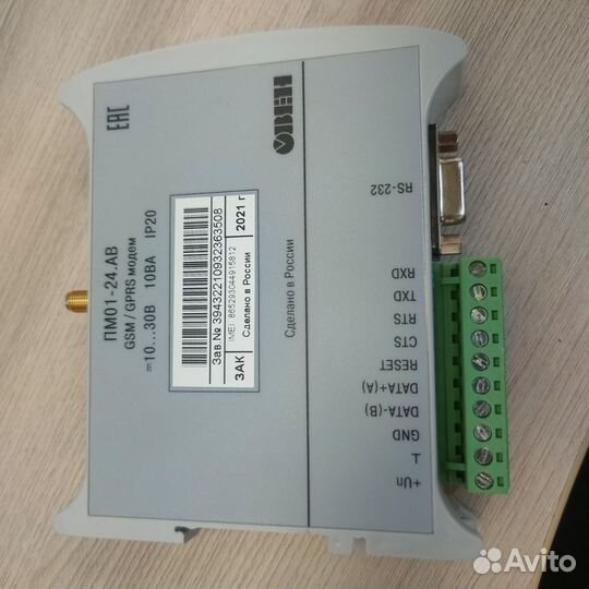 Пм01 gsm/sprs модем Овен