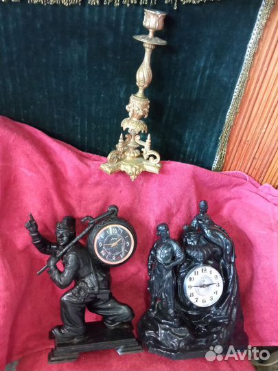 Часы.Касли. Хозяйка горы. Клоун. Подсвечник