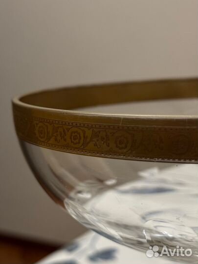 Конфетница на ножке хрусталь