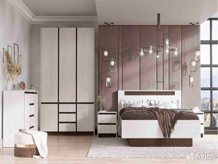 Бостон Кровать 1400 анкор светлый (без ортопеда)