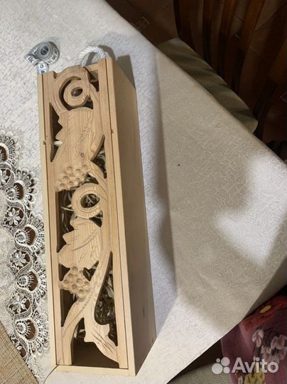 Ручная раб. футляр под бутылку вина или коньяка