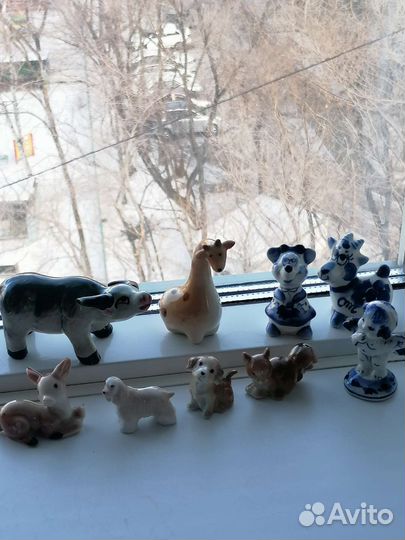 Фигурки животных фарфор
