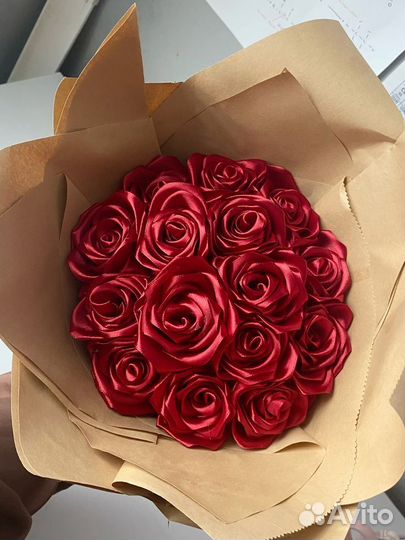 Букет из атласных лент