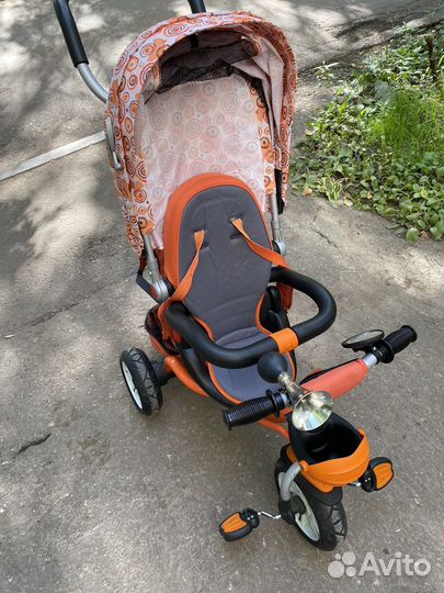 Трехколесный велосипед с родительской ручкой