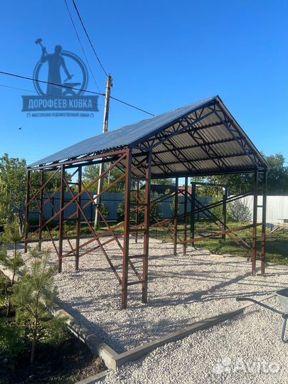 Арочный навес для автомобиля