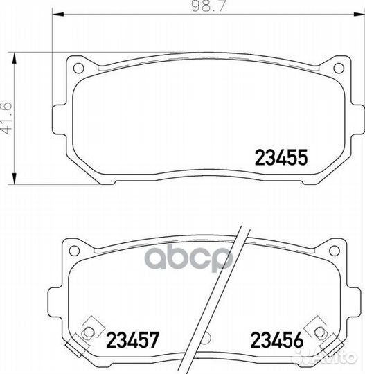 Колодки тормозные дисковые зад NP6026 nissh