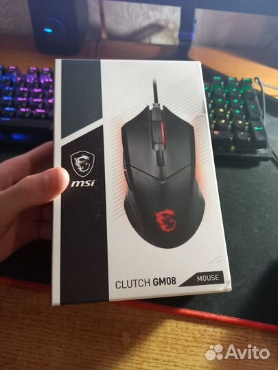 Игровая мышь MSI Clutch GM08 black новая