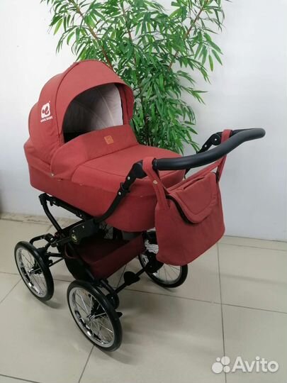 Новая коляска-классика 2в1 Cool Baby/терракотовый