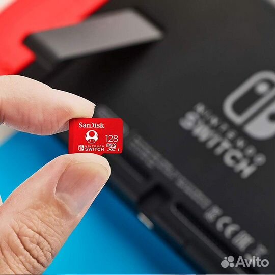 Карта памяти SanDisk microsdxc 128GB для Nintendo