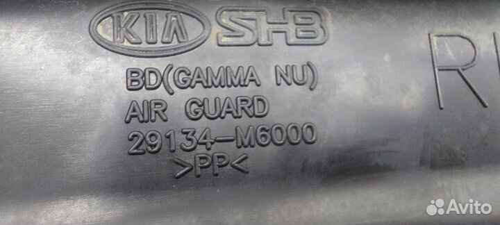 Дефлектор радиатора правый Kia Cerato BD G4FG 2018