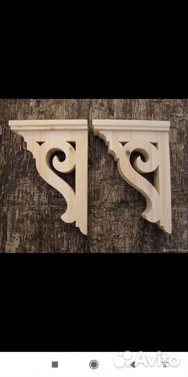 Кронштейн для полки в стиле кантри,сканди