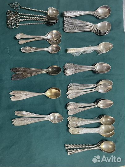 Набор столовых приборов мельхиор СССР