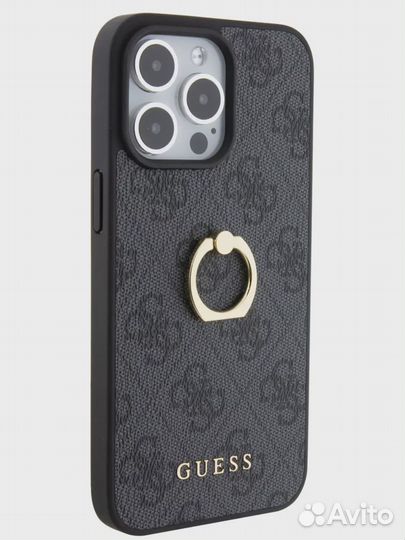 Чехол Guess для iPhone 15 Pro Max 4G + Ring Hard