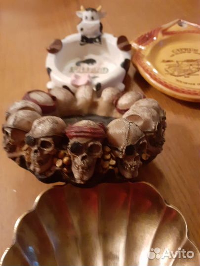 Пепельницы латунь, камень, керамика