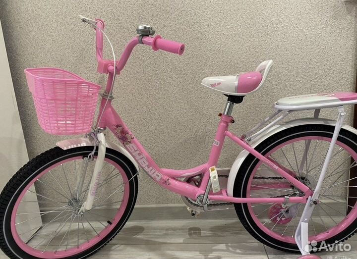 Велосипед новый розовый 20R