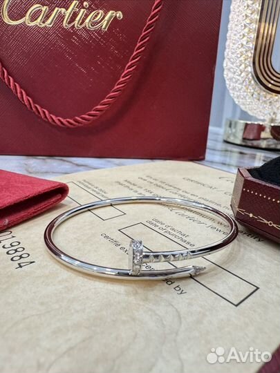 Браслет cartier гвоздь juste un clou бриллианты