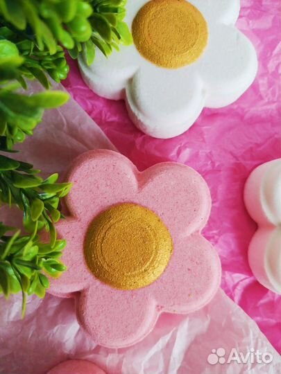 Бомбочки для ванны цветочек