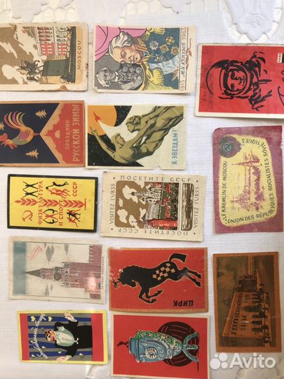 Коллекция этикеток от советских спичечных коробков