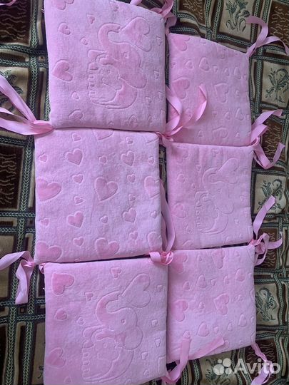 Бортики в кроватку+ плед в подарок