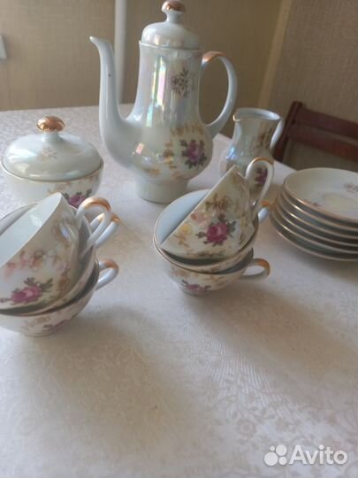 Сервиз чайный Гдр Розы 15 предметов