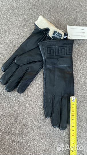 Перчатки женские кожаные