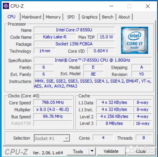 Ноутбук dell inspiron 5570 i7-8550/32GB/256SSD+1TB