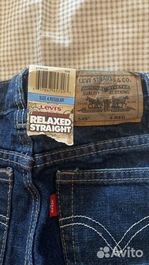 Джинсы levis детские