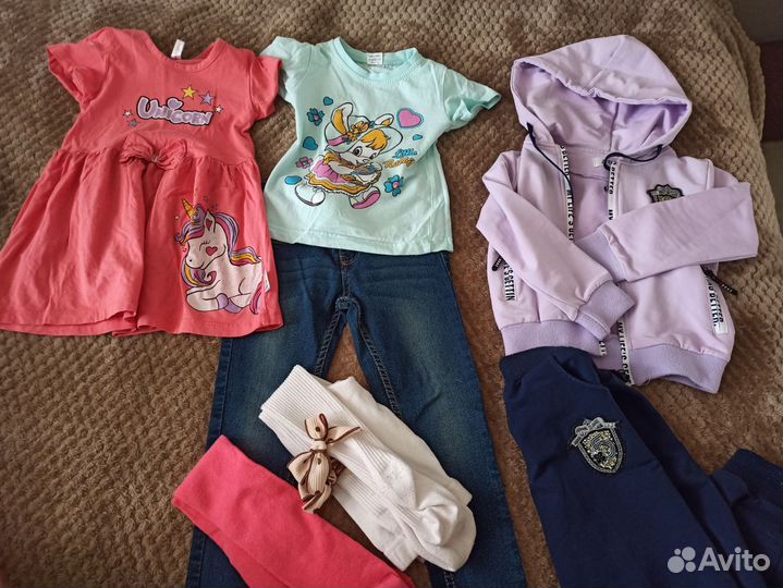 Детские вещи пакетом на девочку 98 104