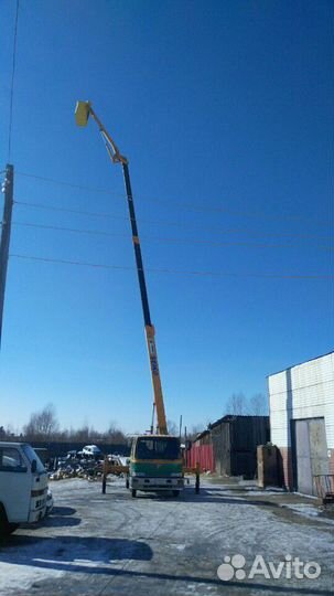 Услуги автовышки 17-25м с коленом