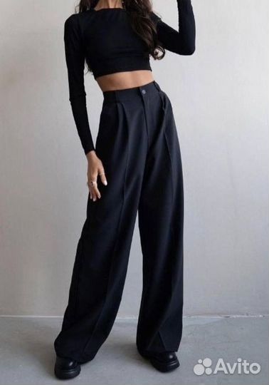 Брюки палаццо женские