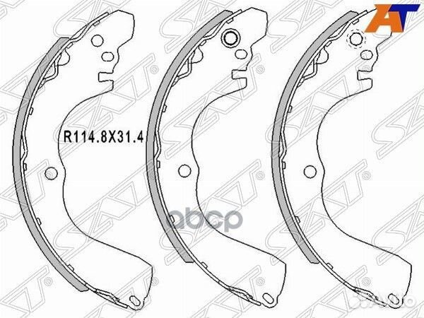 Колодки тормозные барабанные зад mitsubishi OUT