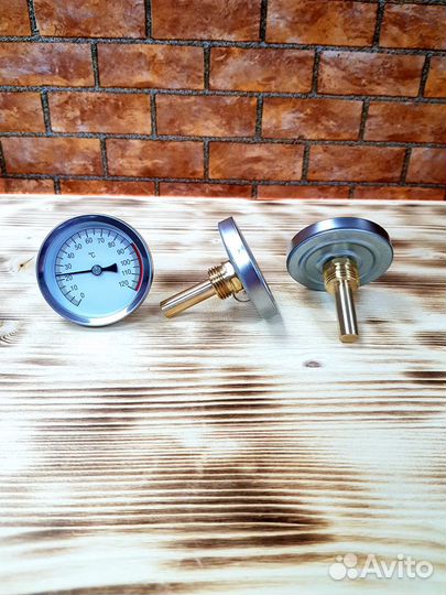 Термометр биметаллический металл 0-120 C