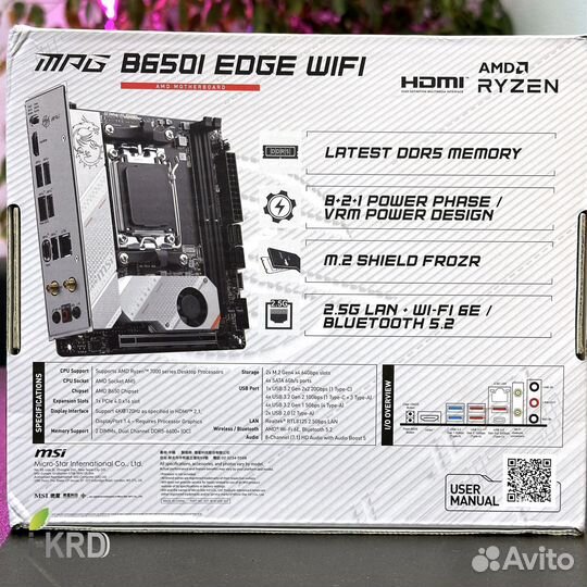 Материнская плата MSI MPG B650I edge wifi (новая)