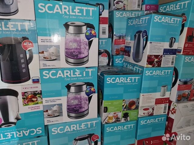 Лот электрических чайников Scarlett более 2300 шт