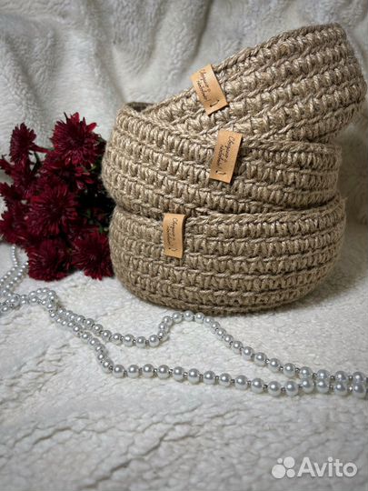 Корзина из джута