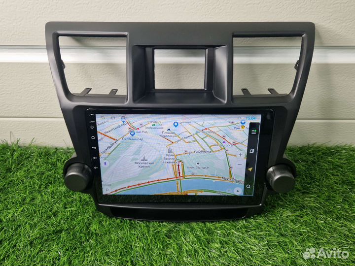 Магнитола Андроид Тайота Хайландер 10дюймов