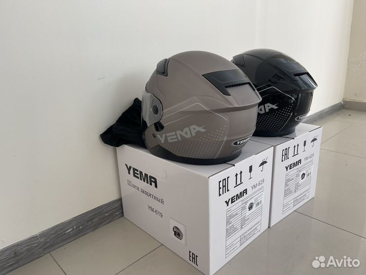 Шлем мотоциклетный Yema YM-639S (Двойной визор)