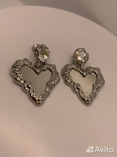 Серьги зеркальные новые