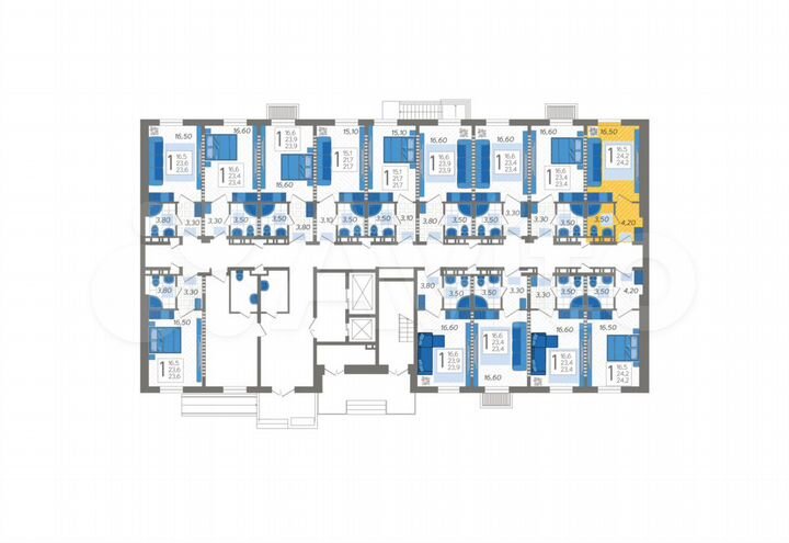 Апартаменты-студия, 24,2 м², 1/12 эт.