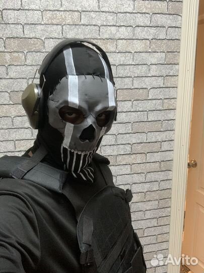 Маска госта из call of duty