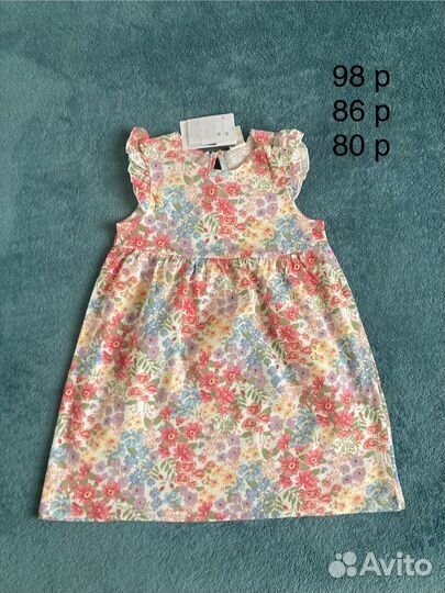 H&M 98 104 новая одежда для девочки легинсы платье