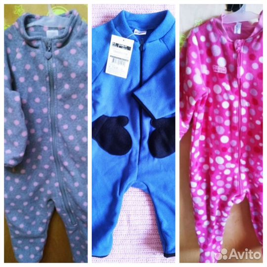 Поддевы мальч/дев(флис) новые/отлич.сост 68,74,80