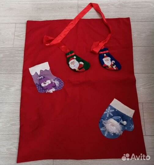 Юбка под елку и мешок для деда мороза