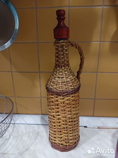 Бутыль для вина плетёная 0,7 л