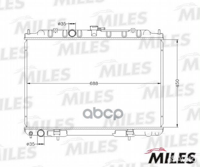 Радиатор (паяный) nissan X-trail 2.0/2.5 01-07