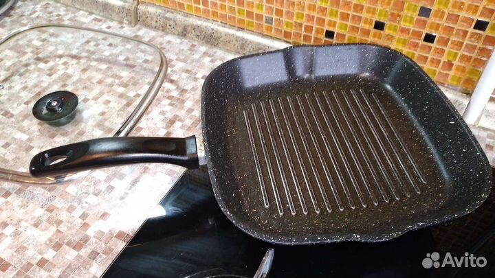 Сковорода гриль квадратная