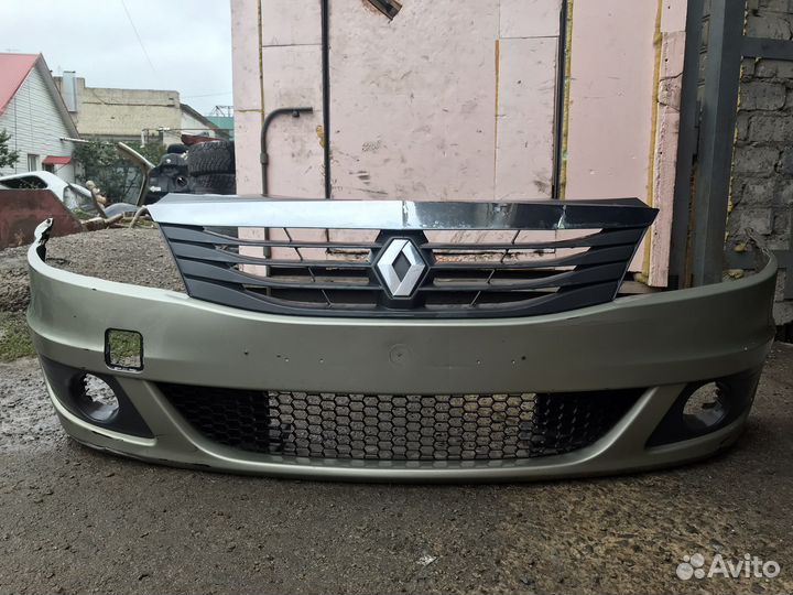 Бампер передний Renault Logan 1 рестайлинг